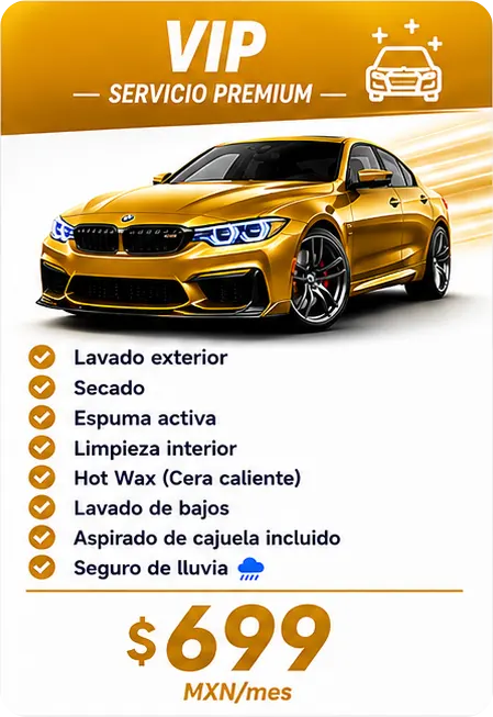 Membresia Lavado VIP
